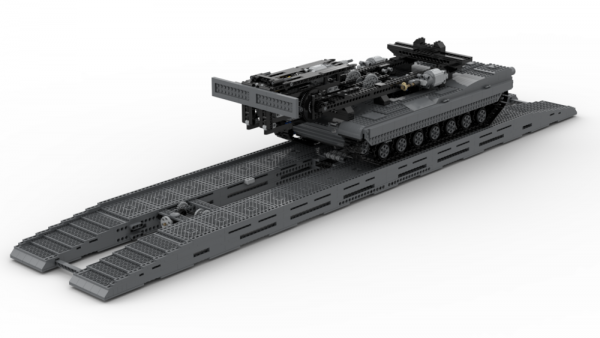 New technology building block moc29526 military ultimate Abrams with bridge layer AVLB remote control tank assembly - MOULD KING