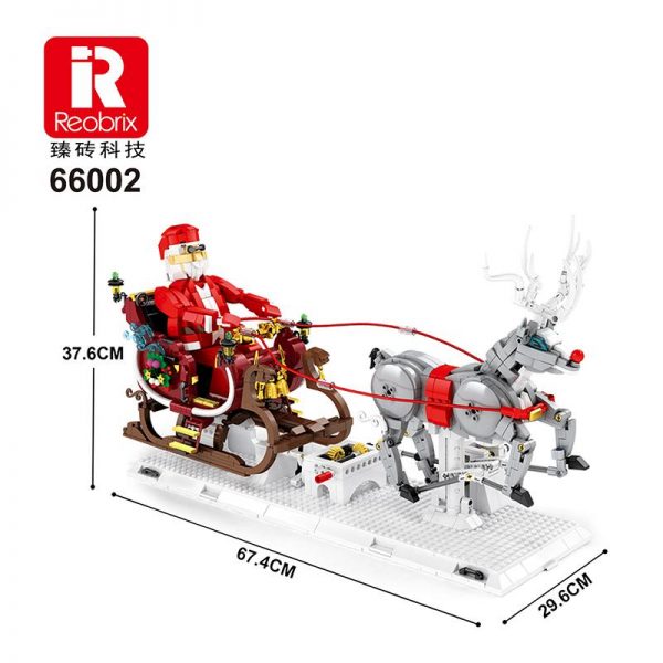 Reobrix 66002 Christmas Sleigh with 1572 pieces 2 - MOULD KING