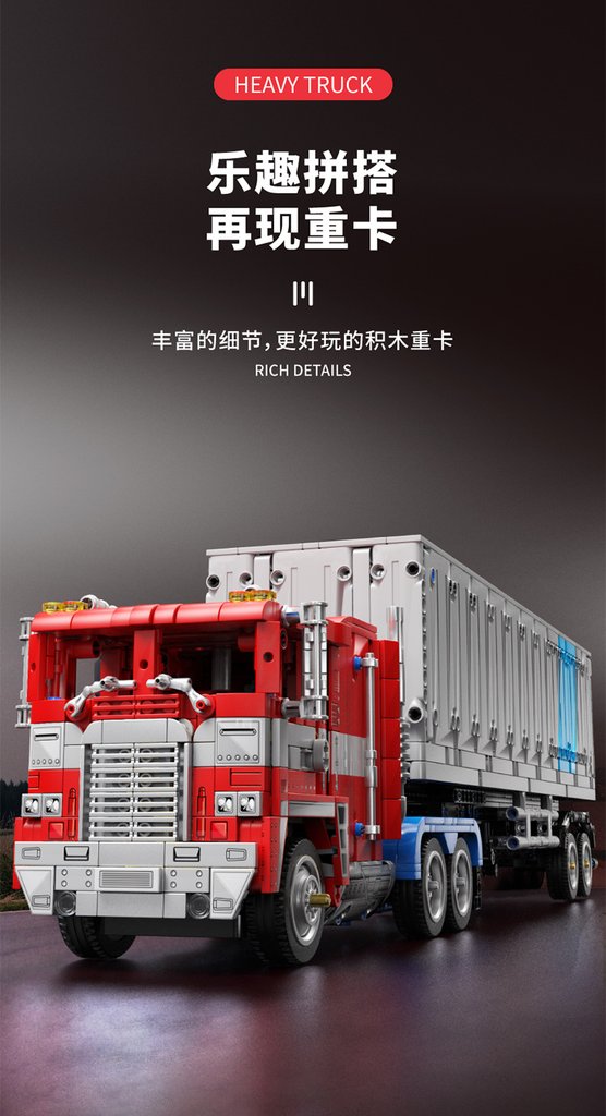 SY 8884 Optimus Prime Truck with 2073 pieces