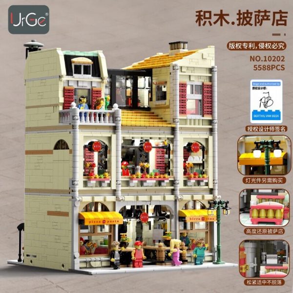 URGE 10202 Pizza Shop with 5588 pieces 1 - MOULD KING