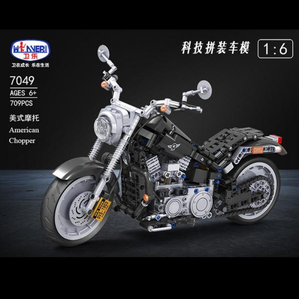 WINNER 7049 American Chopper with 709 pieces 1 - MOULD KING