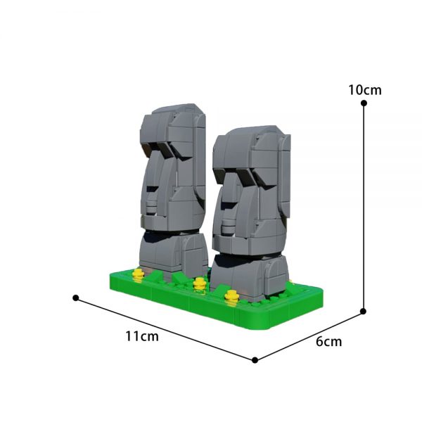 moc 40120 moai easter island statues creator by veyniac moc factory 221412 - MOULD KING