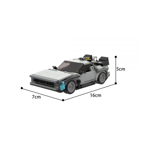 moc 58776 delorean time machine movie by legotuner33 moc factory 103939 - MOULD KING