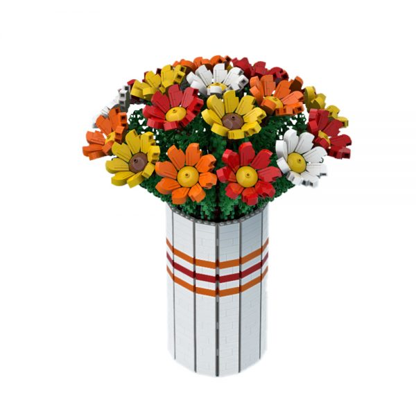 moc 60822 bouquet of colorful flowers creator by ben stephenson moc factory 222142 1 - MOULD KING