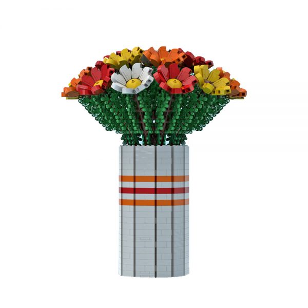 moc 60822 bouquet of colorful flowers creator by ben stephenson moc factory 222145 1 - MOULD KING