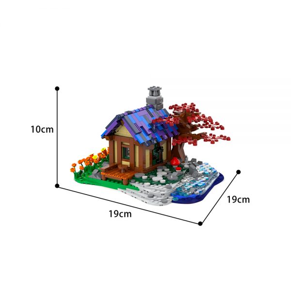 moc 66465 tiny house at the sea creator by brickgloria moc factory 230840 - MOULD KING