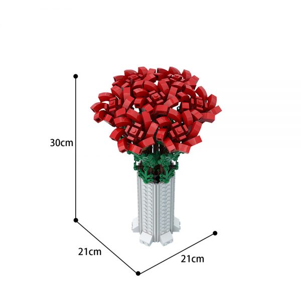 moc 67229 small bouquet of roses creator by ben stephenson moc factory 234636 - MOULD KING
