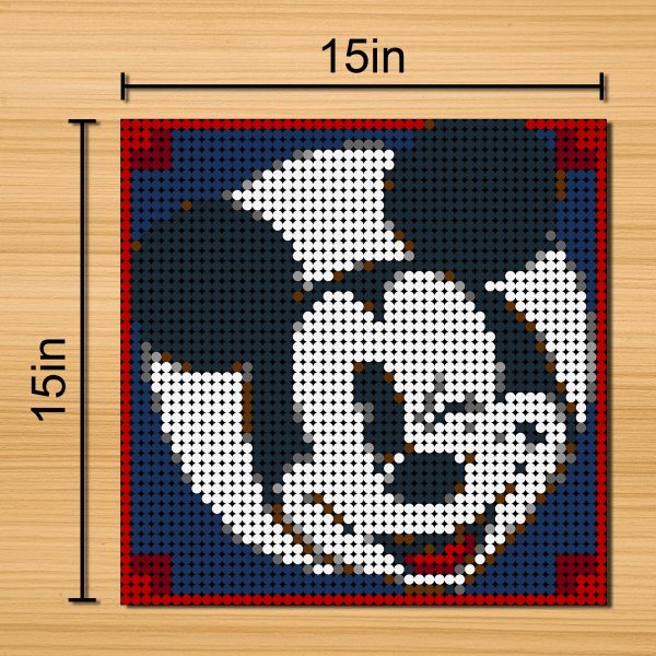 moc 90142 mickey mouse pixel art movie moc factory 221735 - MOULD KING