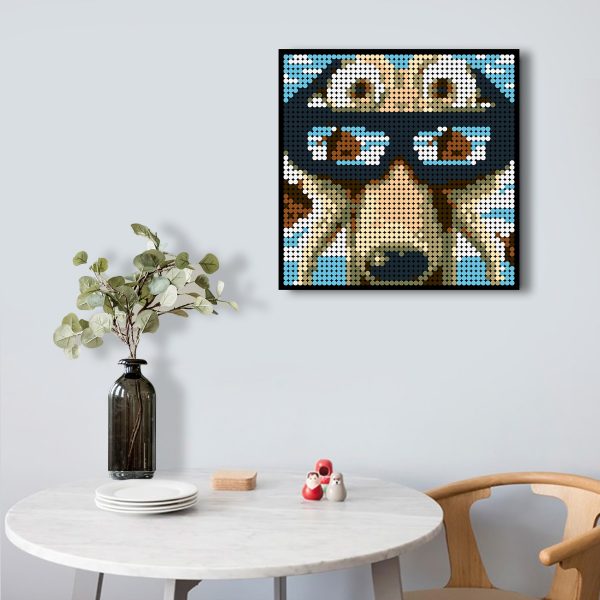 moc 90144 ice age squirrel pixel art movie moc factory 224400 - MOULD KING