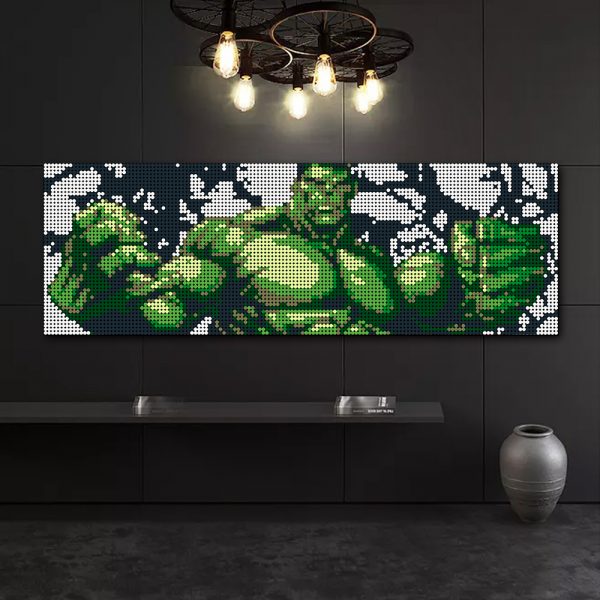 moc 90145 hulk pixel art big scale movie moc factory 210709 - MOULD KING