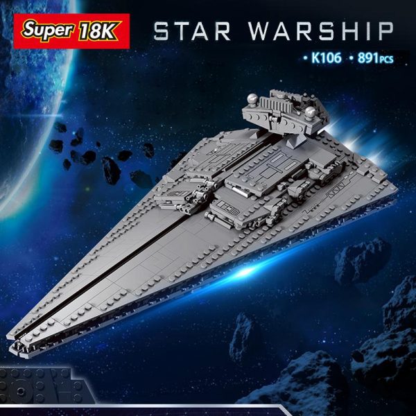 18K K106 Victory Star Destroyer with 891 pieces 1 - MOULD KING