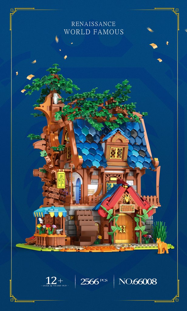 Reobrix 66008 Tree House with 2566 pieces