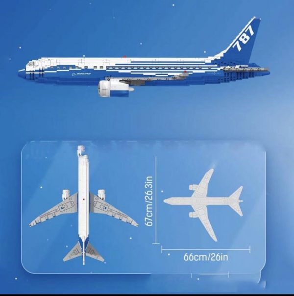 DK 80009 BOEING 787 with 1353 pieces 2 - MOULD KING