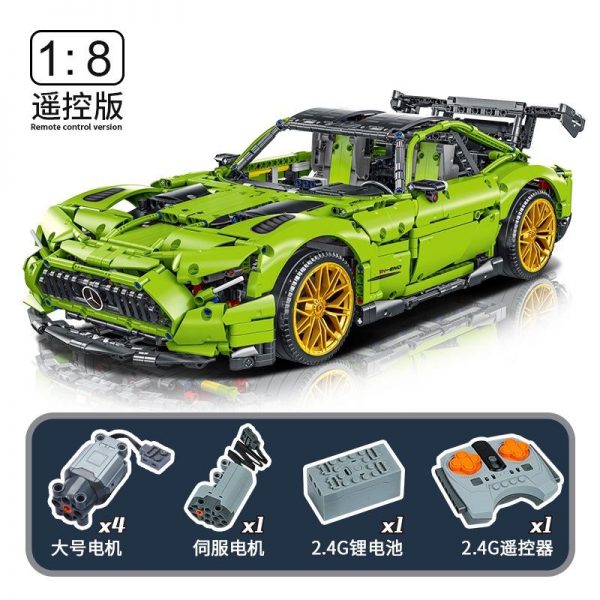 FEI FAN F10001 18 Benz Green AMG with 2898 pieces 2 - MOULD KING