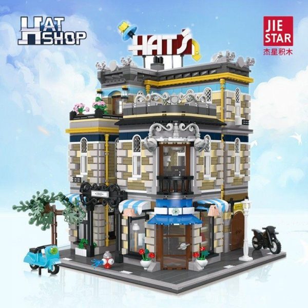 JIE STAR 89121 Hat´s Store with 3140 pieces 1 - MOULD KING
