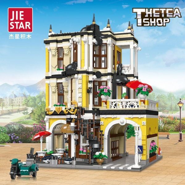 JIE STAR 89124 The Tea Shop with 2980 pieces 4 - MOULD KING