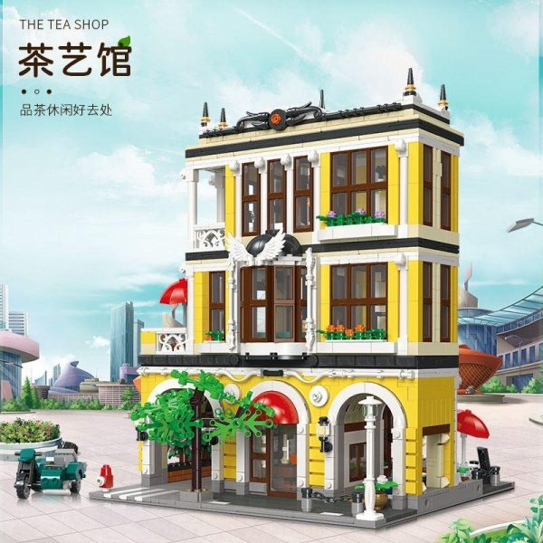 JIE STAR 89124 The Tea Shop with 2980 pieces 7 - MOULD KING
