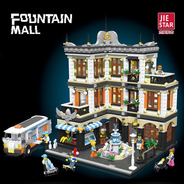 JIESTAR 89113 Fountain Mall with 3420 pieces 1 - MOULD KING