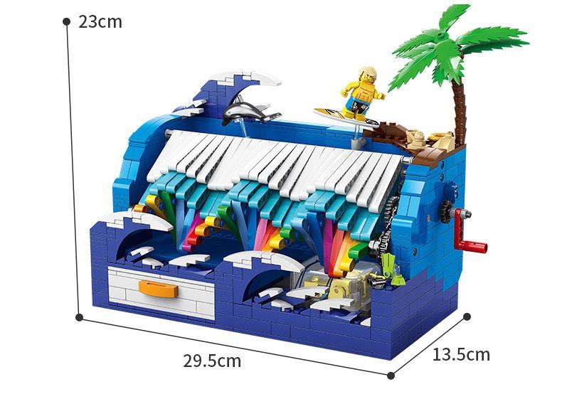 KAZI KY10009 Surf Music Box with 818 pieces