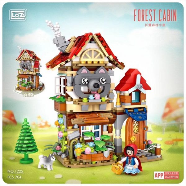 LOZ 1225 Forest Cabin with 704 pieces 1 - MOULD KING