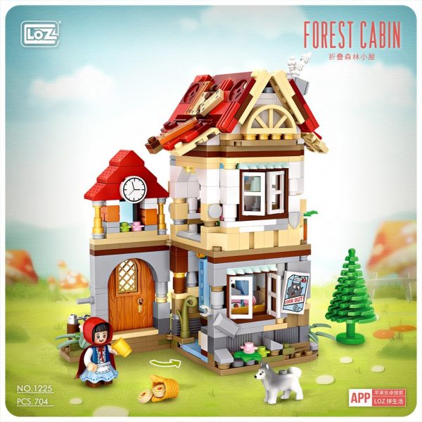LOZ 1225 Forest Cabin with 704 pieces 4 - MOULD KING