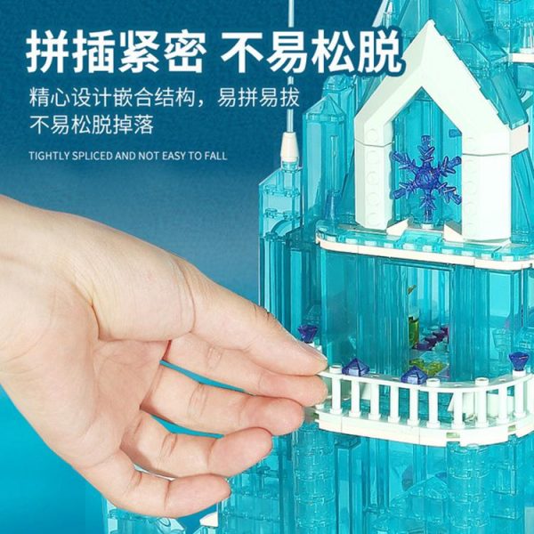 MJ 13002 Princess Ice Castle with Lights with 2247 pieces 4 - MOULD KING