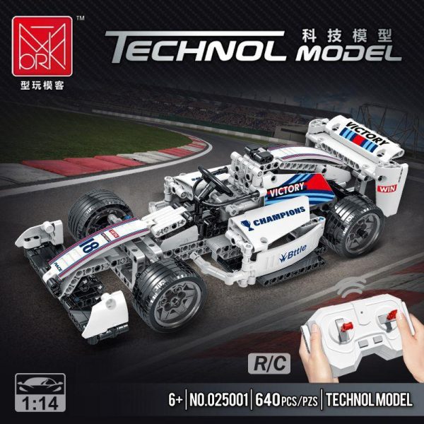 MORK 025001 RC White F1 Racing Car with 640 pieces 1 - MOULD KING