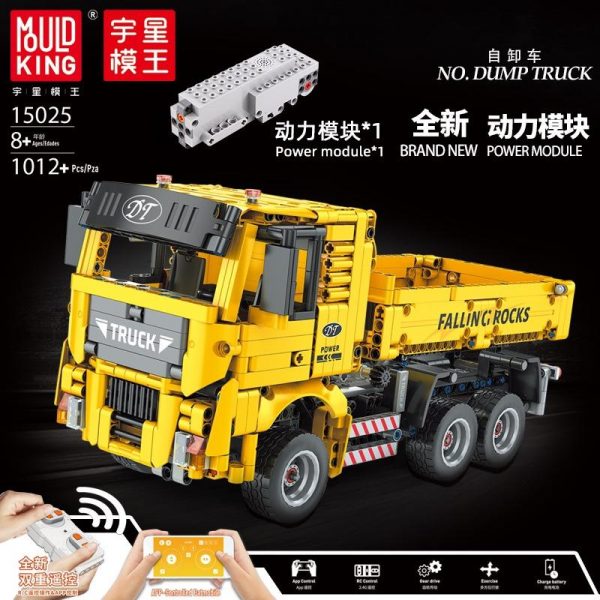 Mould King 15025 RC Dump Truck with 1012 pieces 1 - MOULD KING