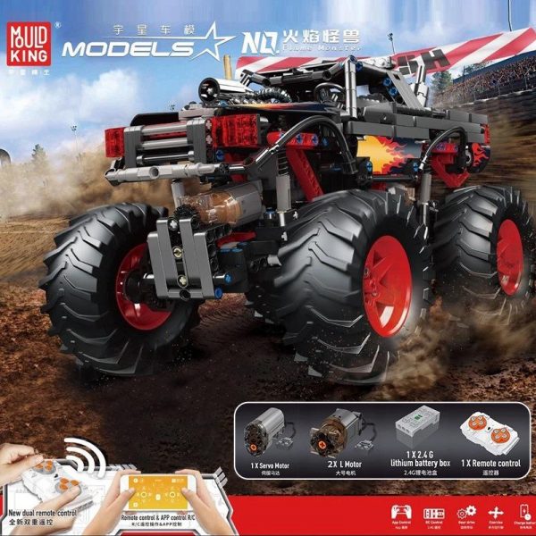 Mould King 18008 Flame Monster with 889 pieces 1 - MOULD KING