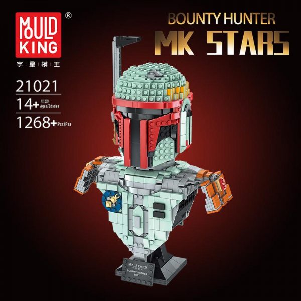 Mould King 21021 Bounty Hunter Bust with 1268 pieces 1 - MOULD KING