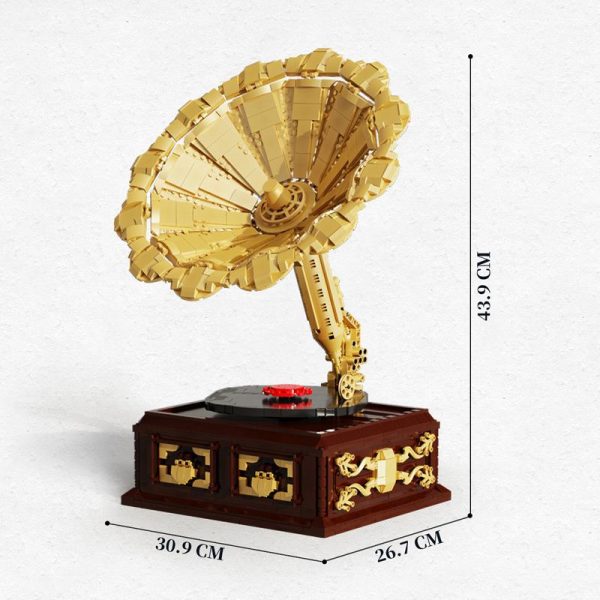 QIZHILE 91002 Phonograph with 1688 pieces 2 - MOULD KING