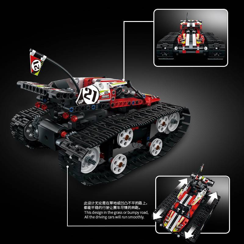 Mould King 13024 RC Tracked Racer with 410 pieces