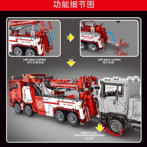 TGL T4007 RC Fire Truck with 5030 pieces 3 - MOULD KING