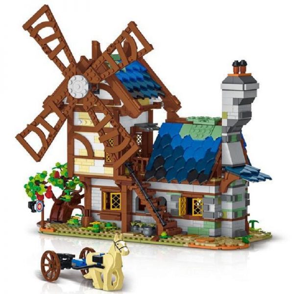 URGE 50103 Medievaltown Windmill with 1824 pieces 1 - MOULD KING