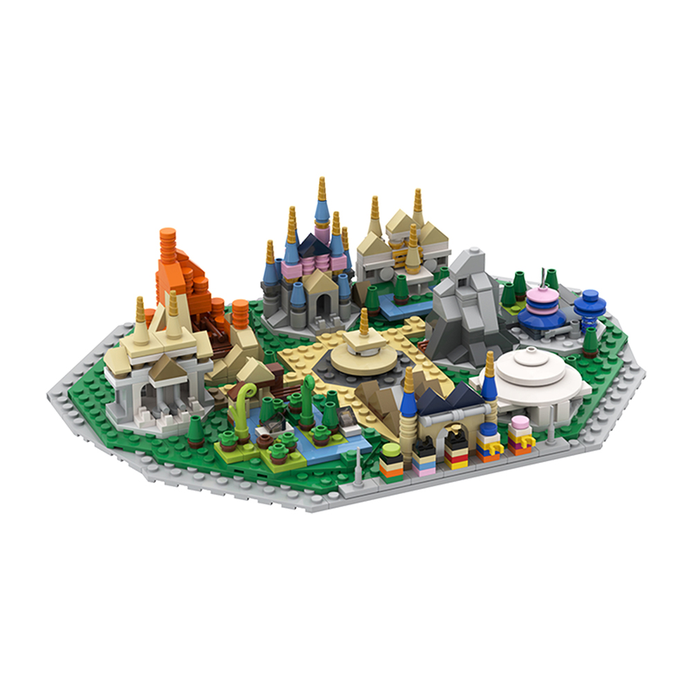 MOC-12753 Disneyland Microscale with 615 pieces