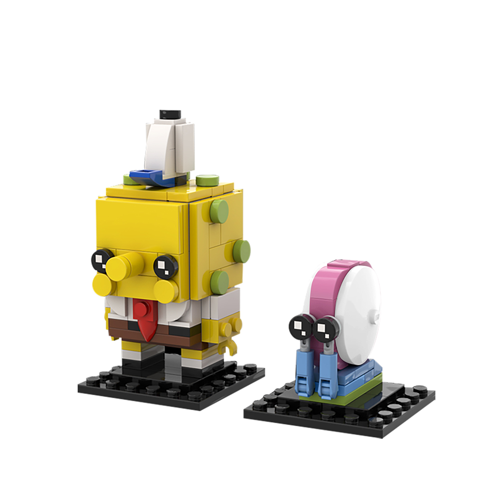 MOC-38051 Spongebob & Gary with 154 pieces