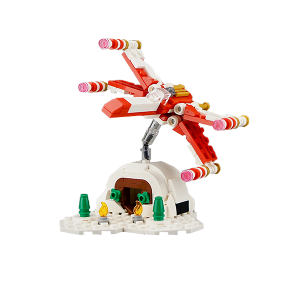 MOC-40692 Christmas X-Wing Micro Scale with 207 pieces