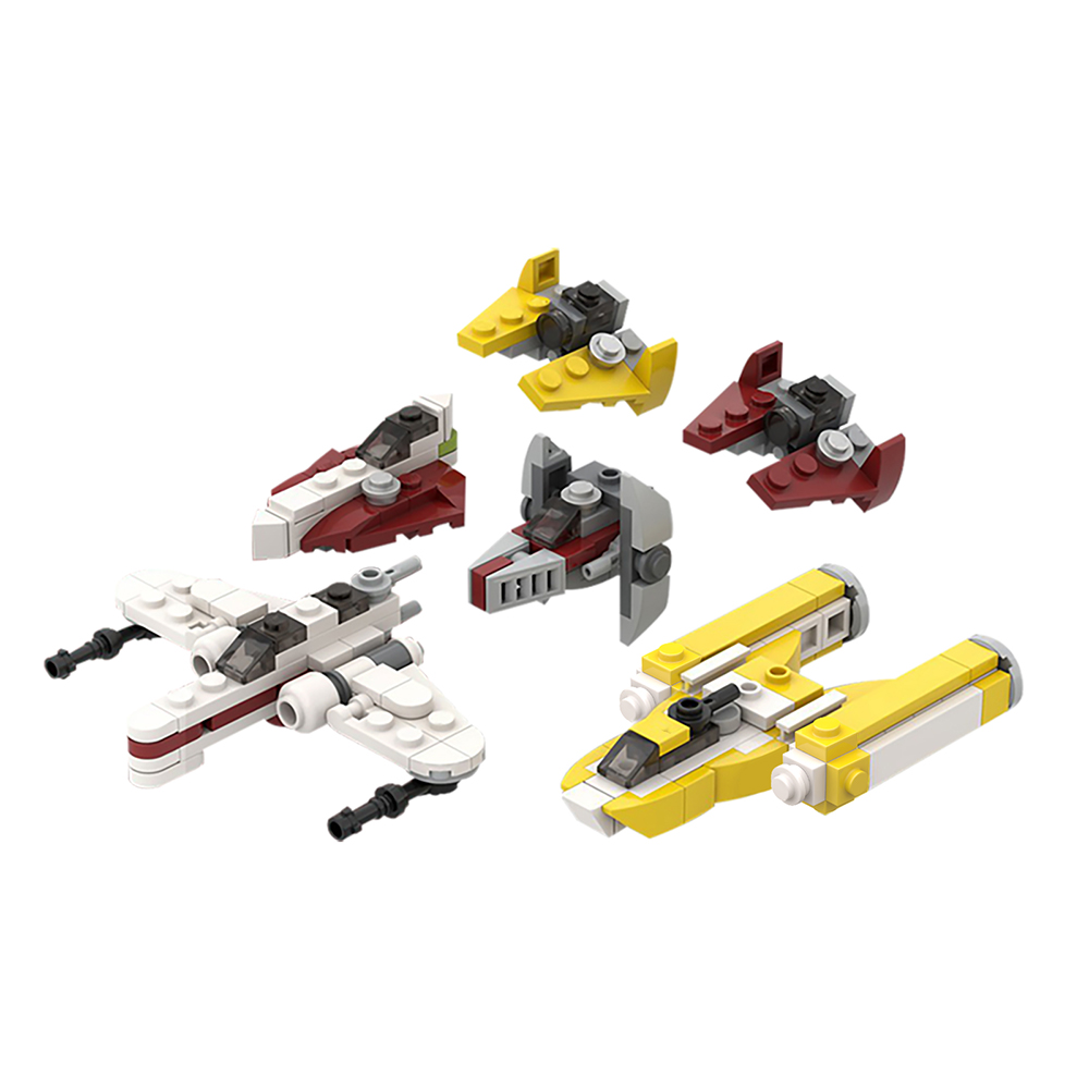 MOC-42376 Micro Republic Starfighters with 211 pieces