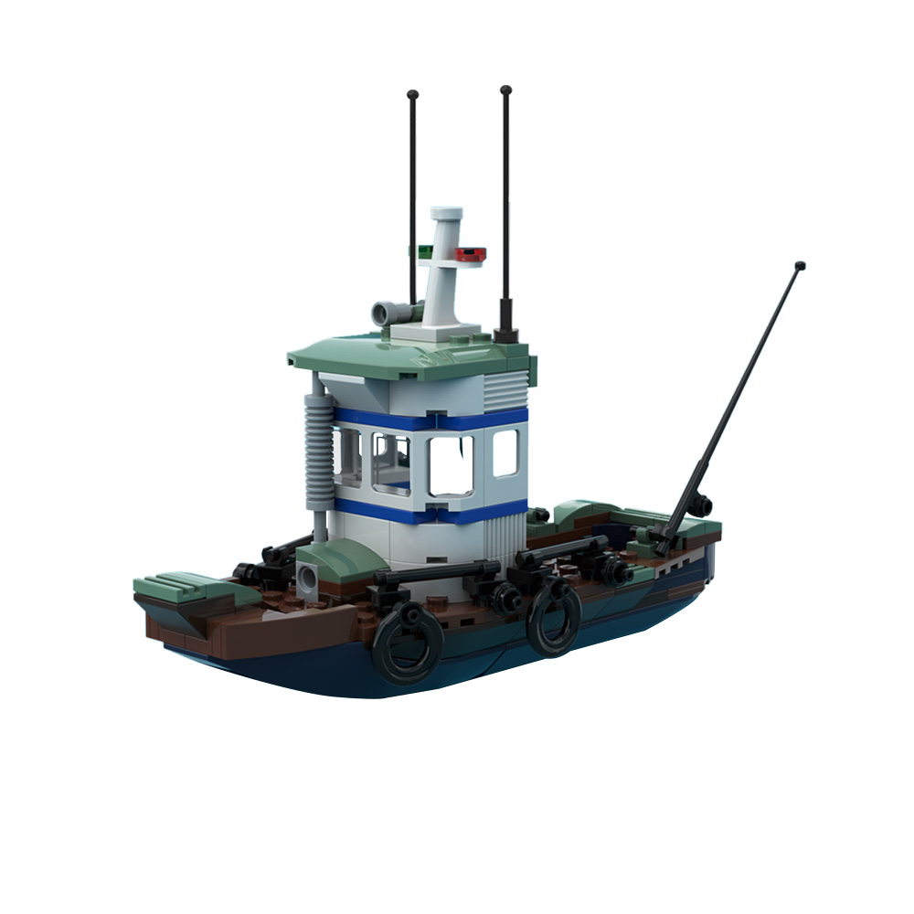 MOC-46103 Old Fishing Store Boat with 171 pieces