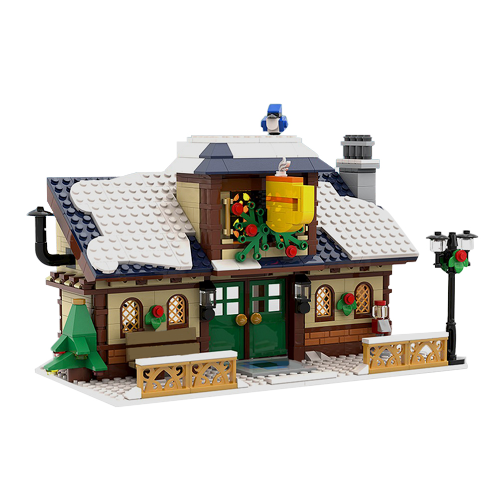 MOC-51898 Winter Village Cafe with 844 pieces