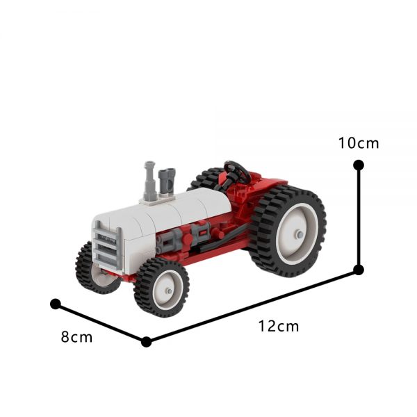 MOC-63433 Small Vintage Tractor with 130 pieces