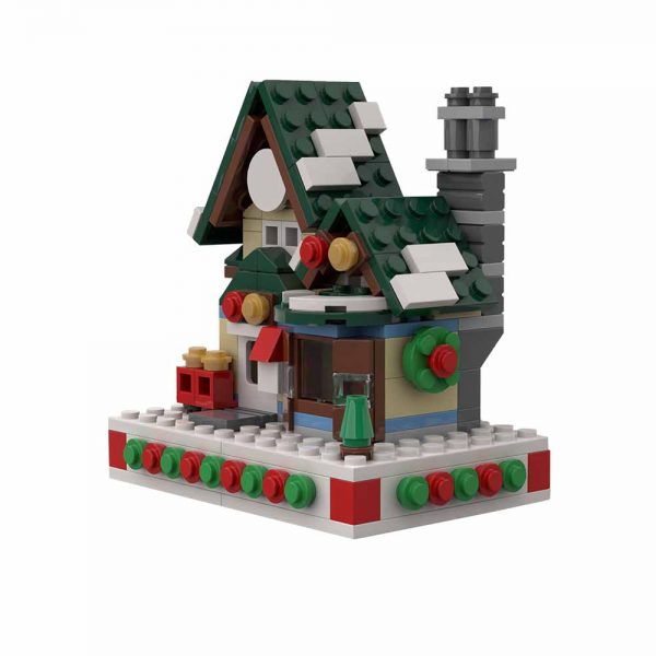 MOC-70382 Mini Winter Post Office with 276 pieces