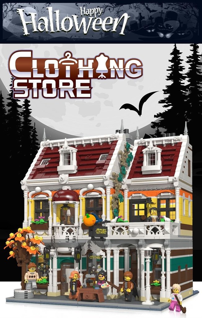 JIESTAR 89131 Clothing Store with 3065 pieces