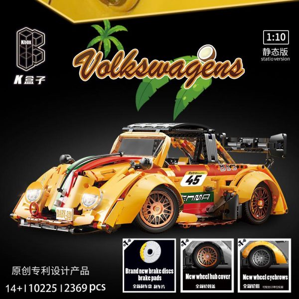 K BOX 10225 Beetle Car with 2369 pieces 1 - MOULD KING