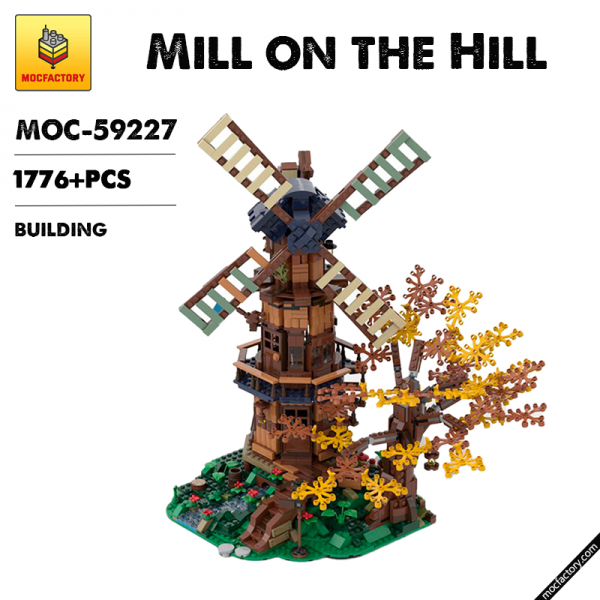 MOC 59227 Mill on the Hill with 1776 pieces 1 - MOULD KING