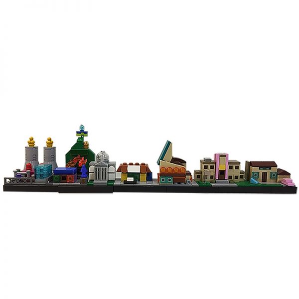 MOC-18013 The Simpsons Spingfield Skyline Architecture with 369 pieces