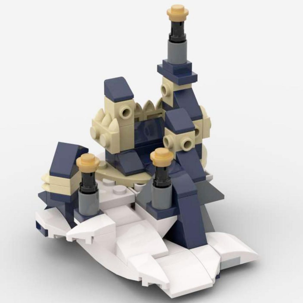 MOC-35055 Micro Castle and Dragon with 120 pieces
