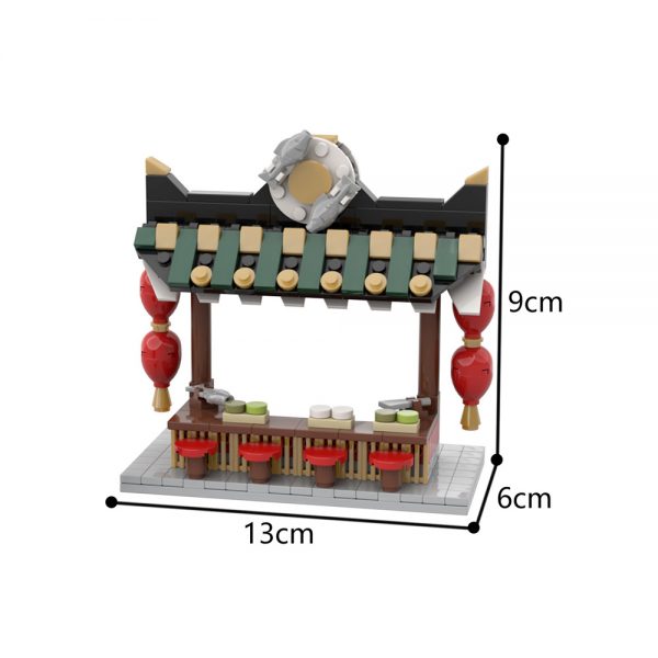 MOC-36963 Chinese Street Food Stand with 262 pieces