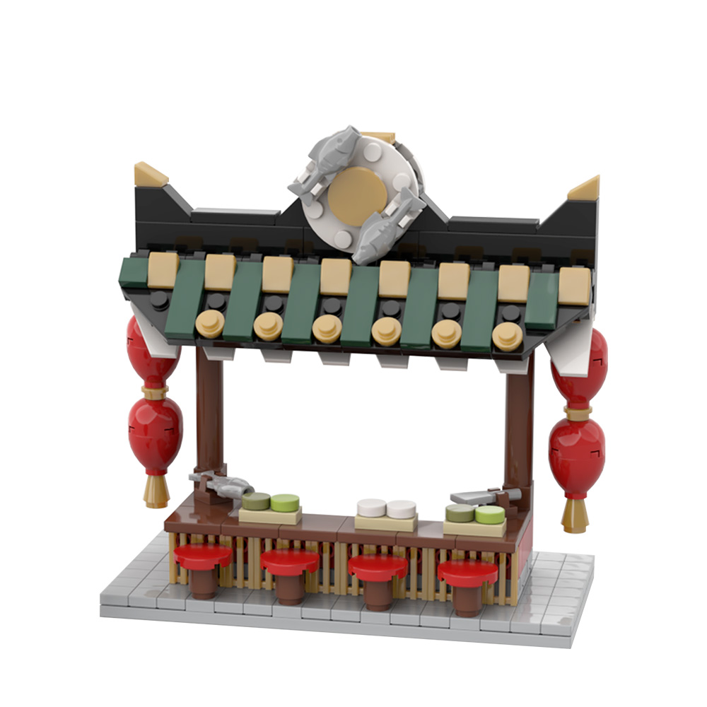 MOC-36963 Chinese Street Food Stand with 262 pieces
