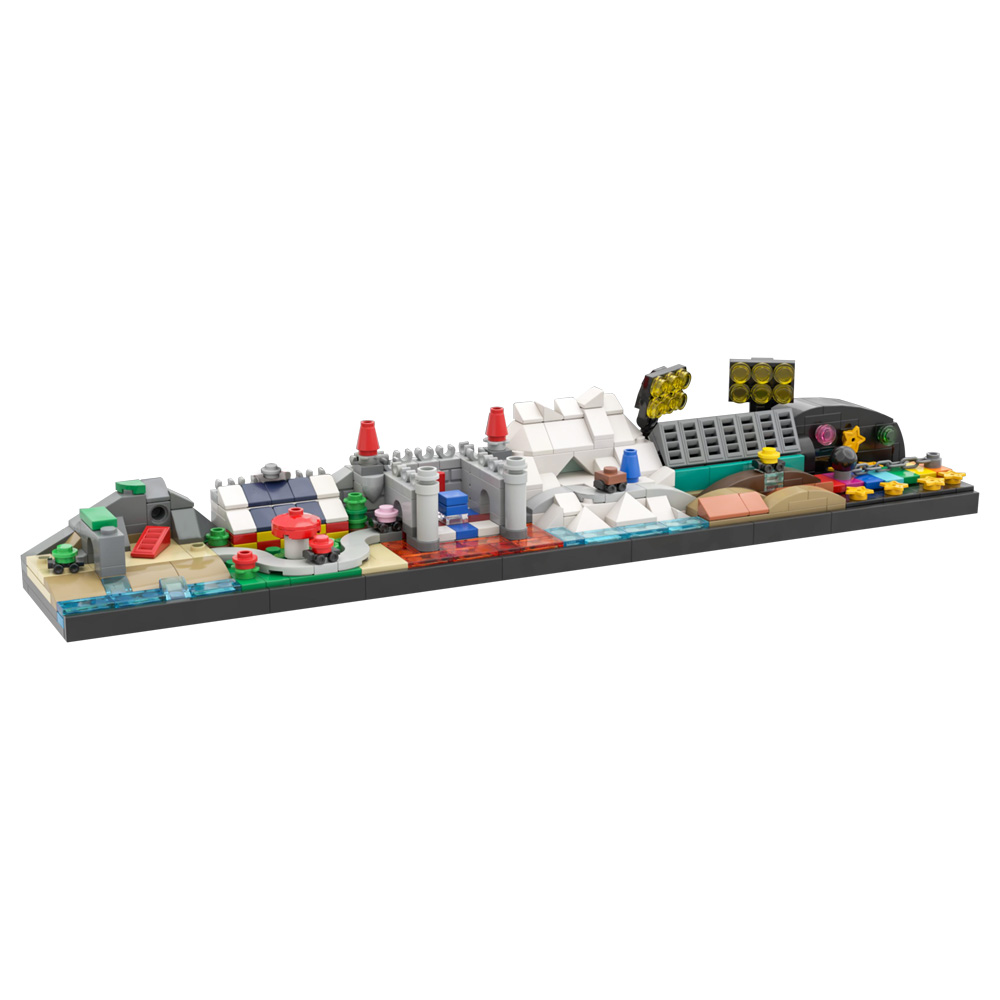 MOC-37494 Mario Kart 64 Skyline with 436 pieces